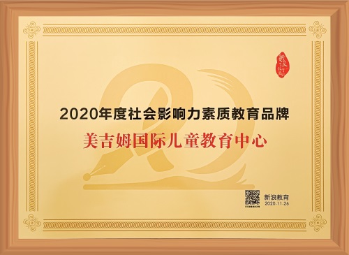 2020年度社會(huì)影響力素質(zhì)教育品牌（新浪網(wǎng)）